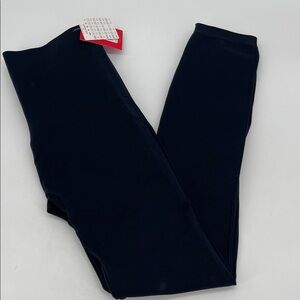 SPANX Look At Me Now Leggings Women XL Port Navy NWT